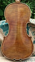two piece violin/viola flamed maple back