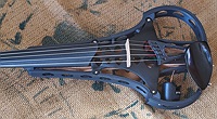 black electric five string violin